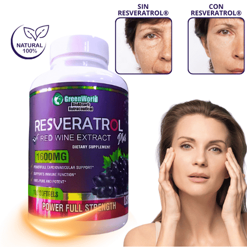 RESVERATROL Y NAD`+ COMPUESTO NATURAL QUE  REJUVENECE TU PIEL Y RETRASA EL ENVEJECIMIENTO.