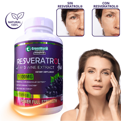 RESVERATROL Y NAD`+ COMPUESTO NATURAL QUE  REJUVENECE TU PIEL Y RETRASA EL ENVEJECIMIENTO.