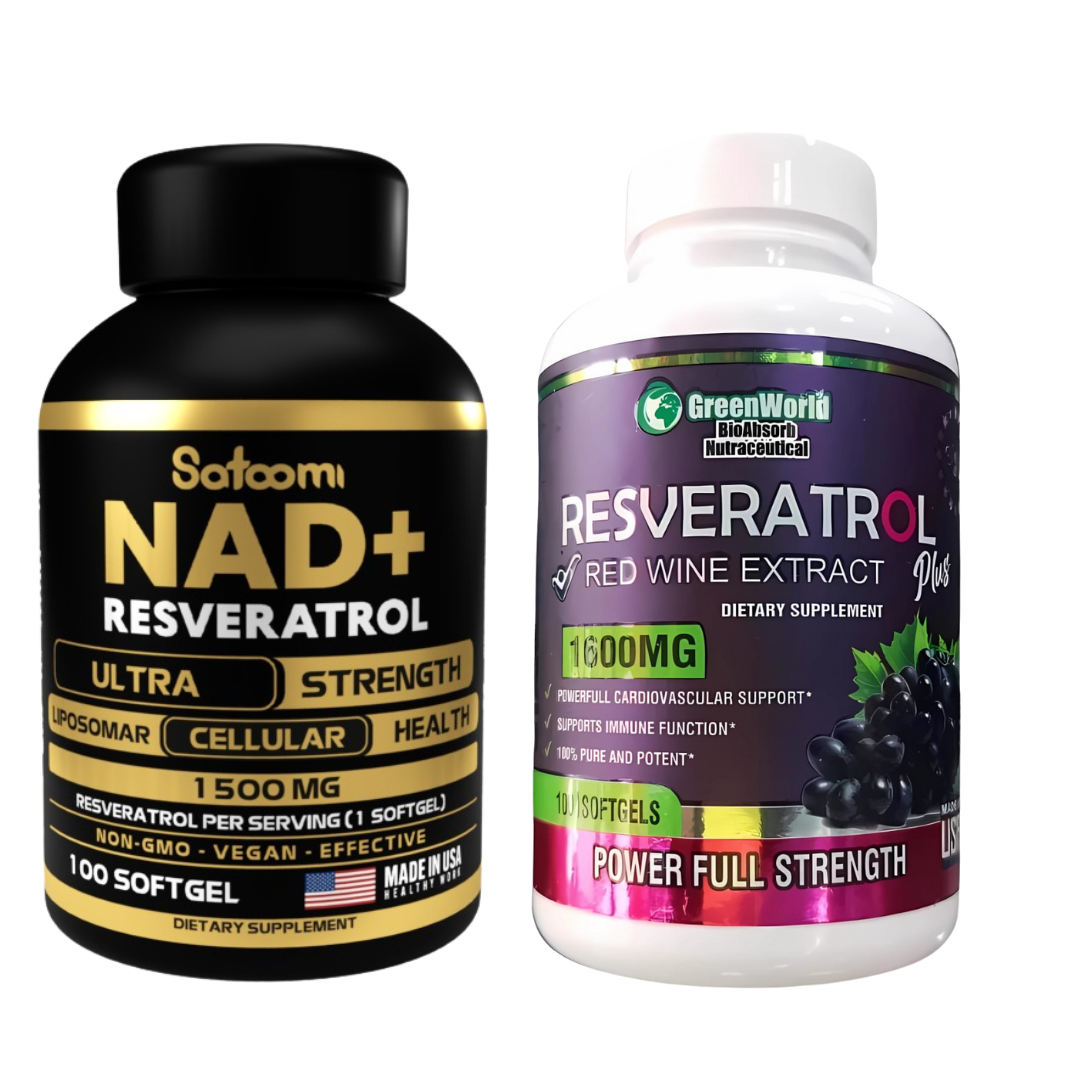 RESVERATROL Y NAD`+ COMPUESTO NATURAL QUE  REJUVENECE TU PIEL Y RETRASA EL ENVEJECIMIENTO.